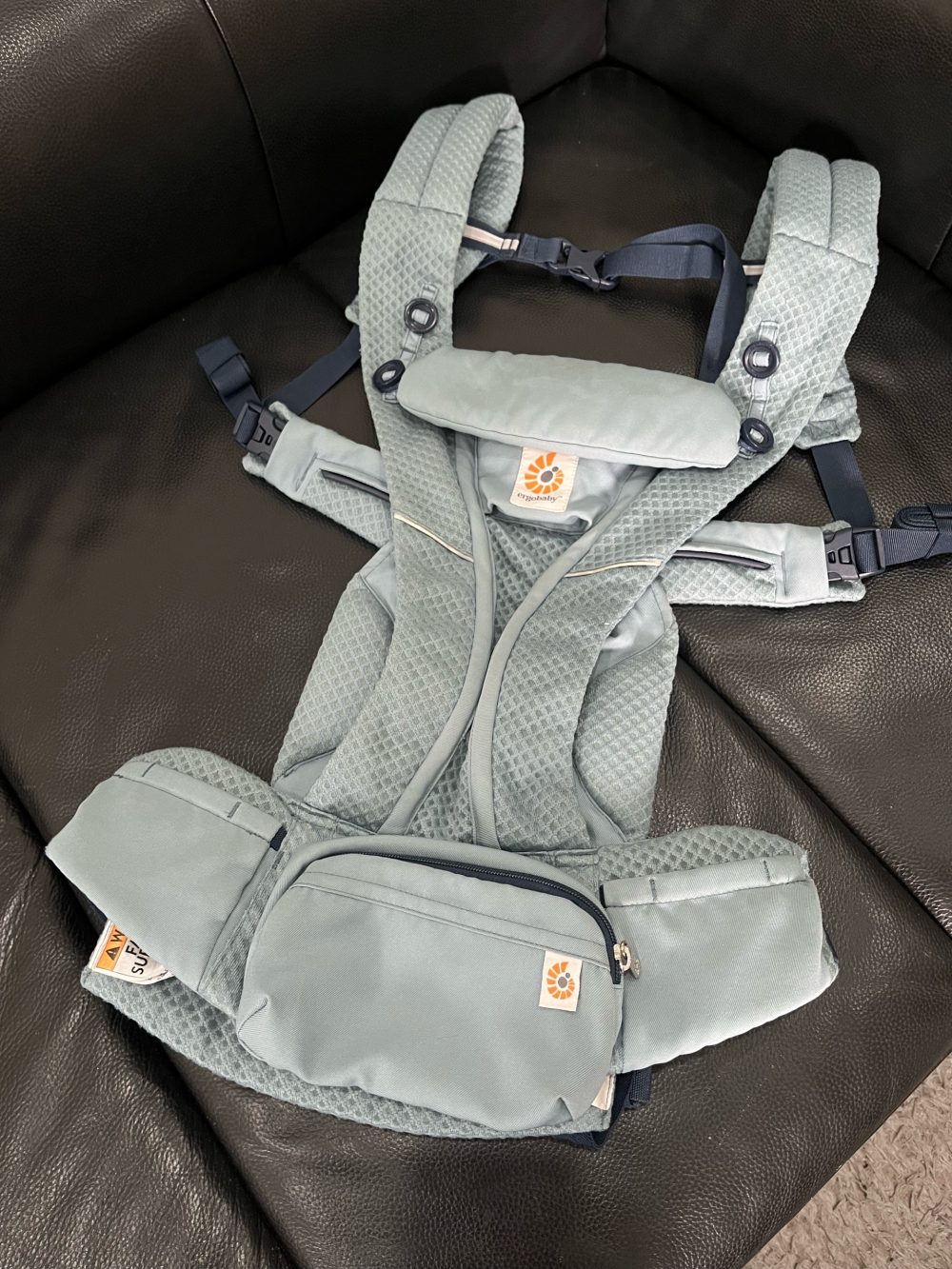 Địu cho bé Ergobaby Omni Breeze, Slate Blue ( 0m ->20kg) - Ảnh 15