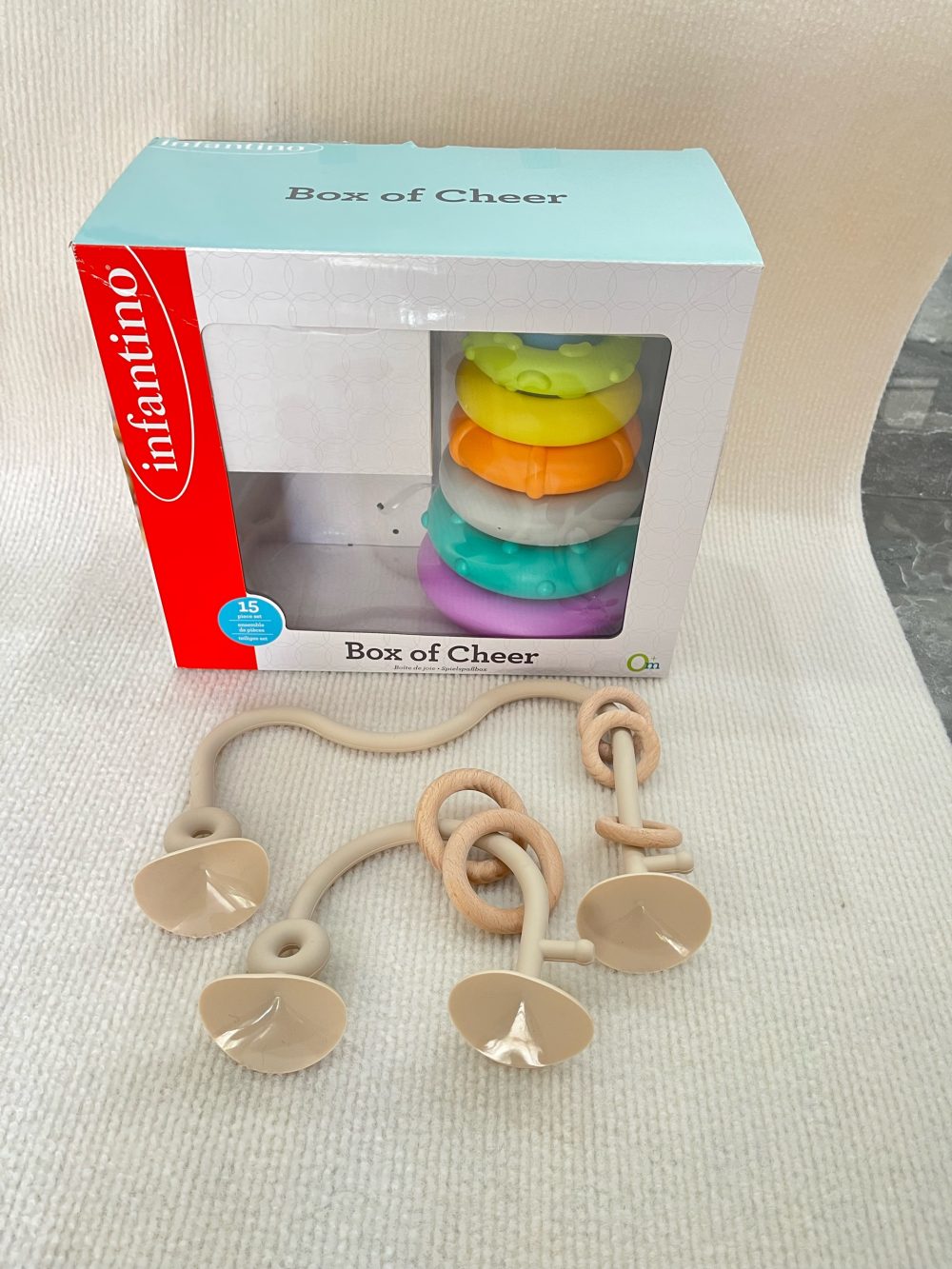 Set 2 đồ chơi tháp xếp chồng và khối gỗ mê cung 2 vòng mix brand - Ảnh 4