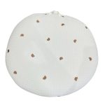 Gối chống trào ngược Rototo bebe vải Airmesh Waffle hoạ tiết gấu màu trắng (size: 0->12m)