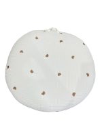 Gối chống trào ngược Rototo bebe vải Airmesh Waffle hoạ tiết gấu màu trắng (size: 0->12m)