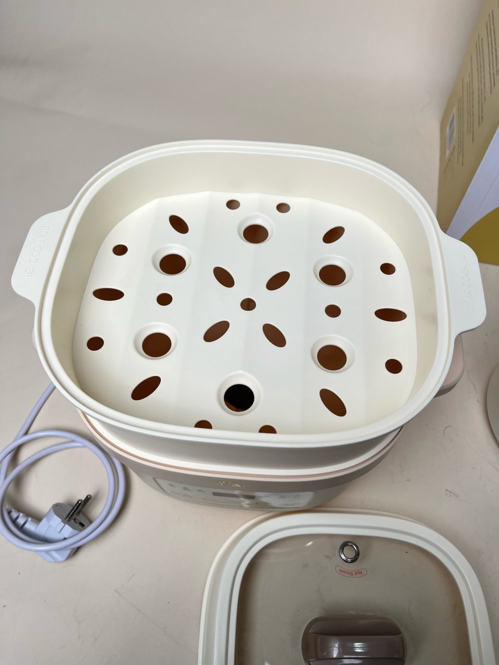 Nồi nấu chậm Bear 1,6L SB-NNC16 màu be ( full box) - Ảnh 8