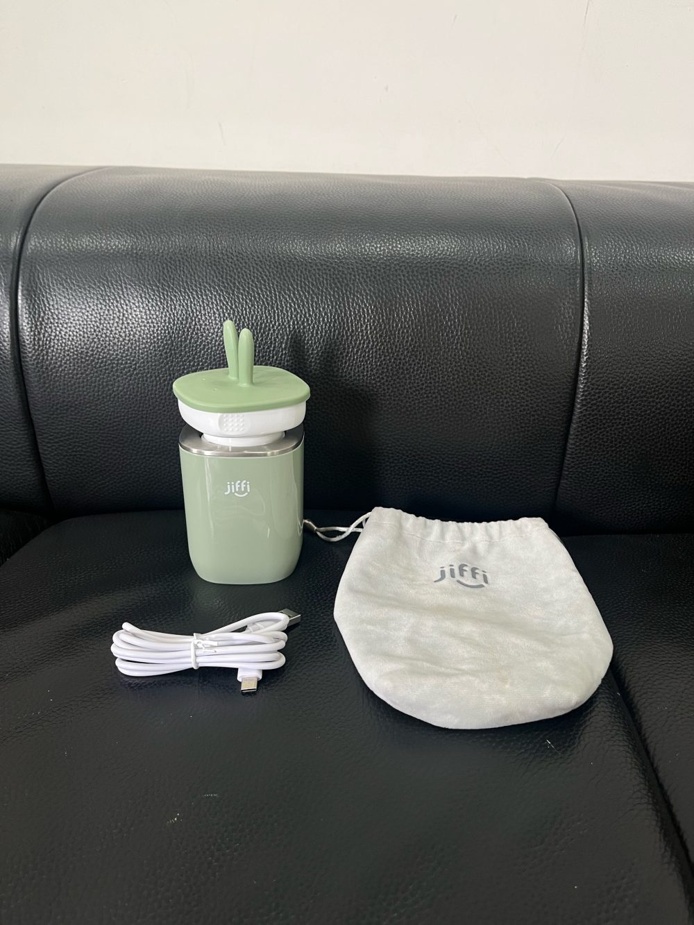 Máy hâm sữa di động Jiffi 3.0 màu xanh kèm cổ hegend ( còn túi đựng) - Ảnh 12
