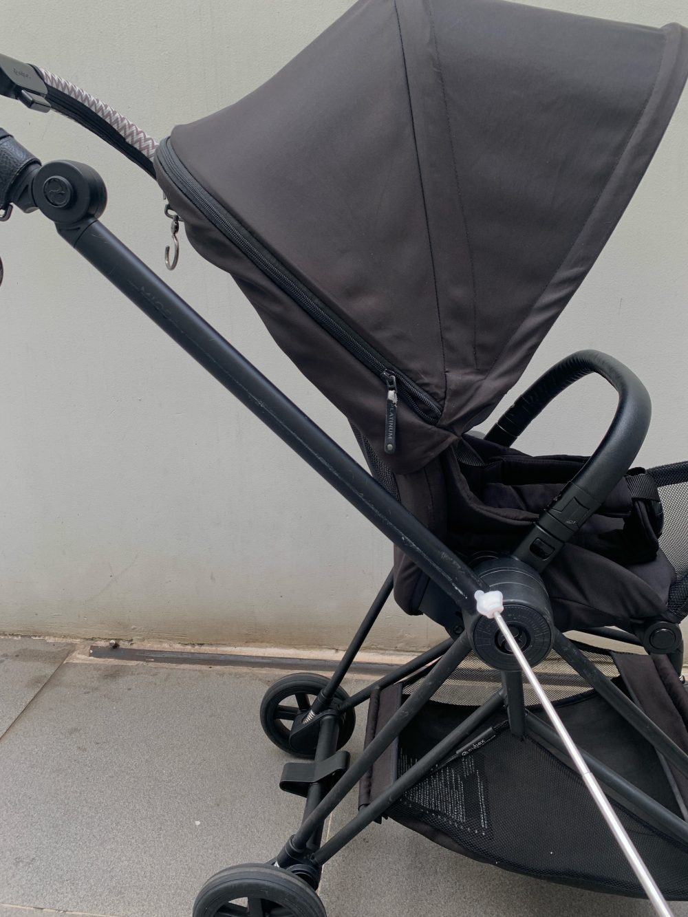 Xe đẩy Cybex Mios 1 kèm bọc tay cầm (full đen) - Ảnh 7