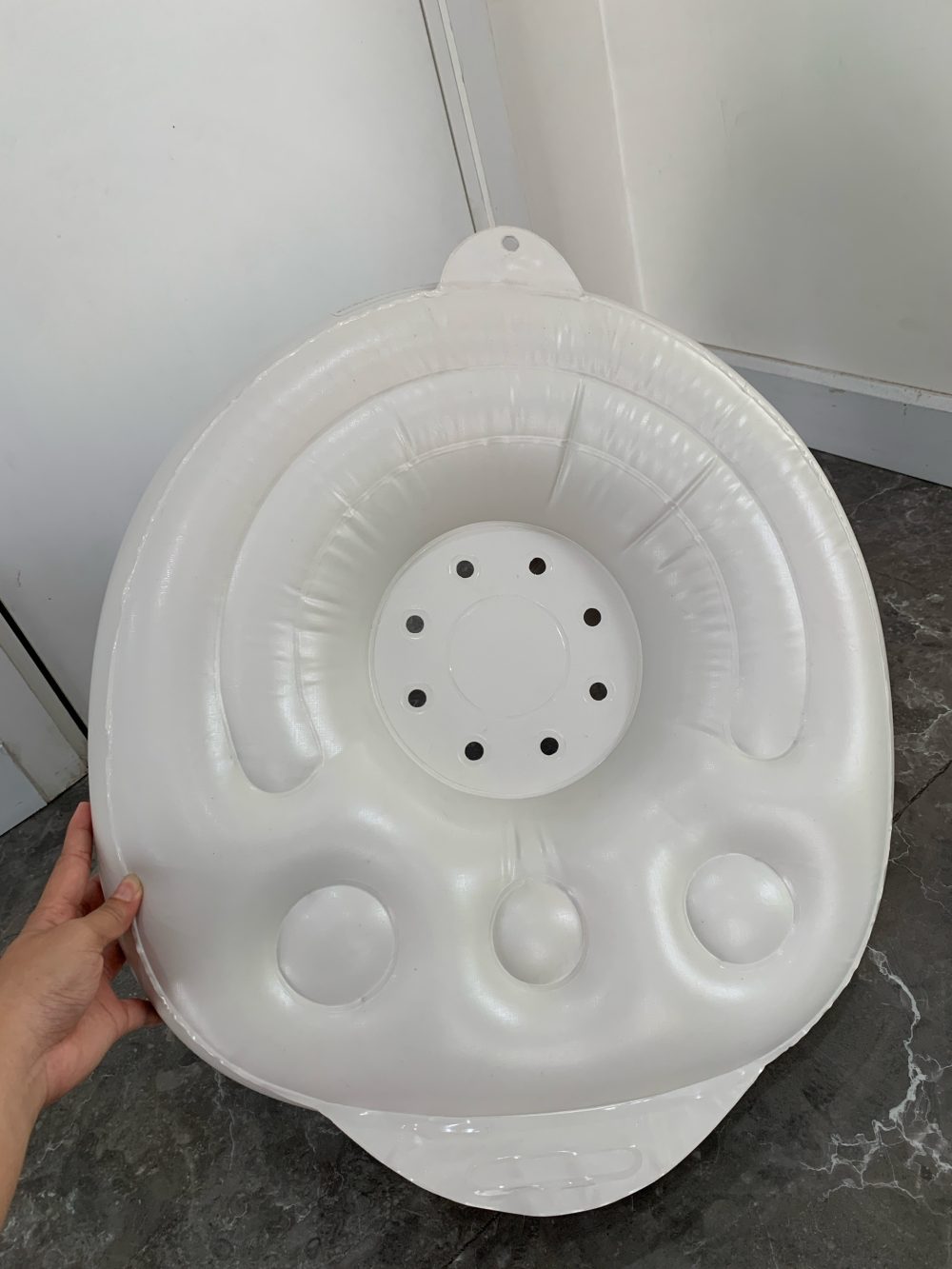 Ghế hơi tập ngồi Richell kiểu màu xám - Ảnh 4