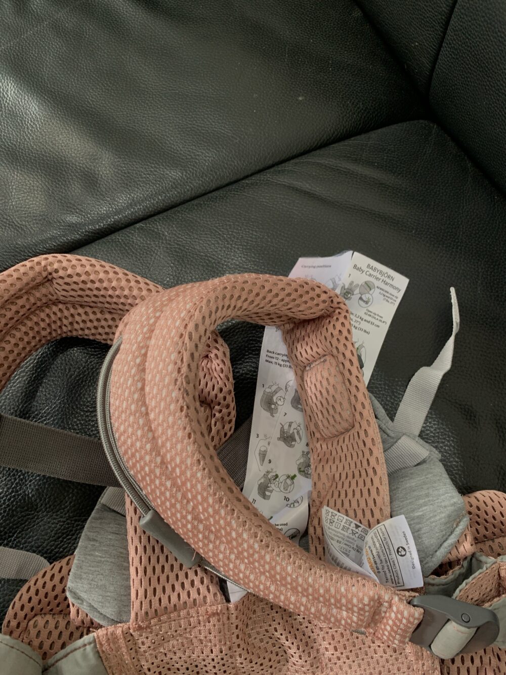 Địu Baby Bjorn Harmony màu hồng (3,2kg/15kg) - Ảnh 15