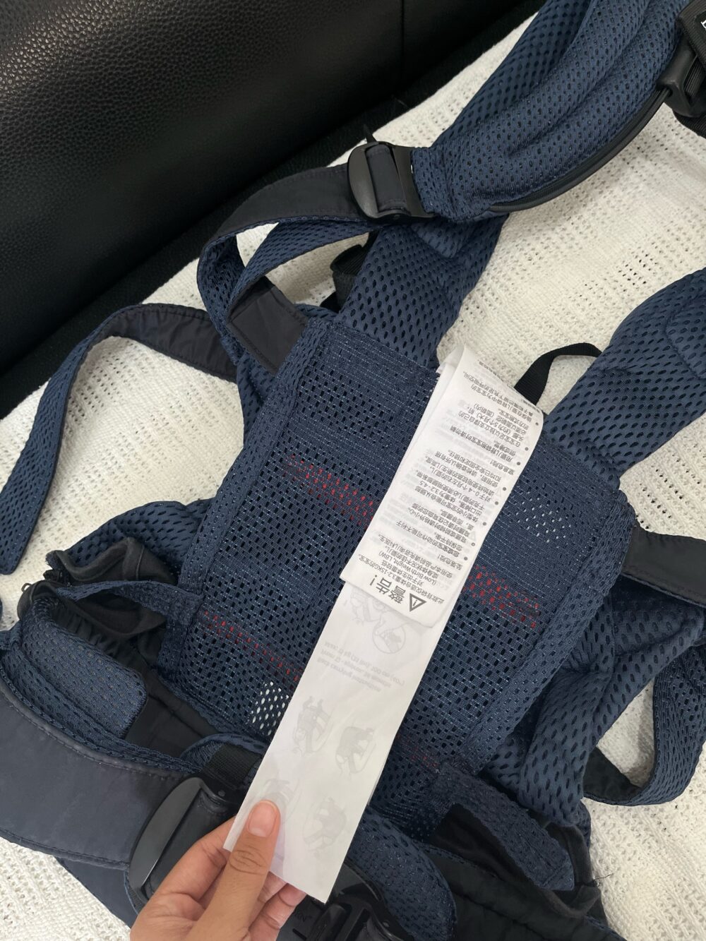 Địu Baby Bjorn harmony xanh Navy (kèm yếm địu) - fullbox - Ảnh 5