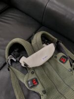 Địu Baby Bjorn Hamony màu xanh rêu kèm yếm địu BBJ (size sơ sinh 3,2kg/15kg) - Ảnh 10