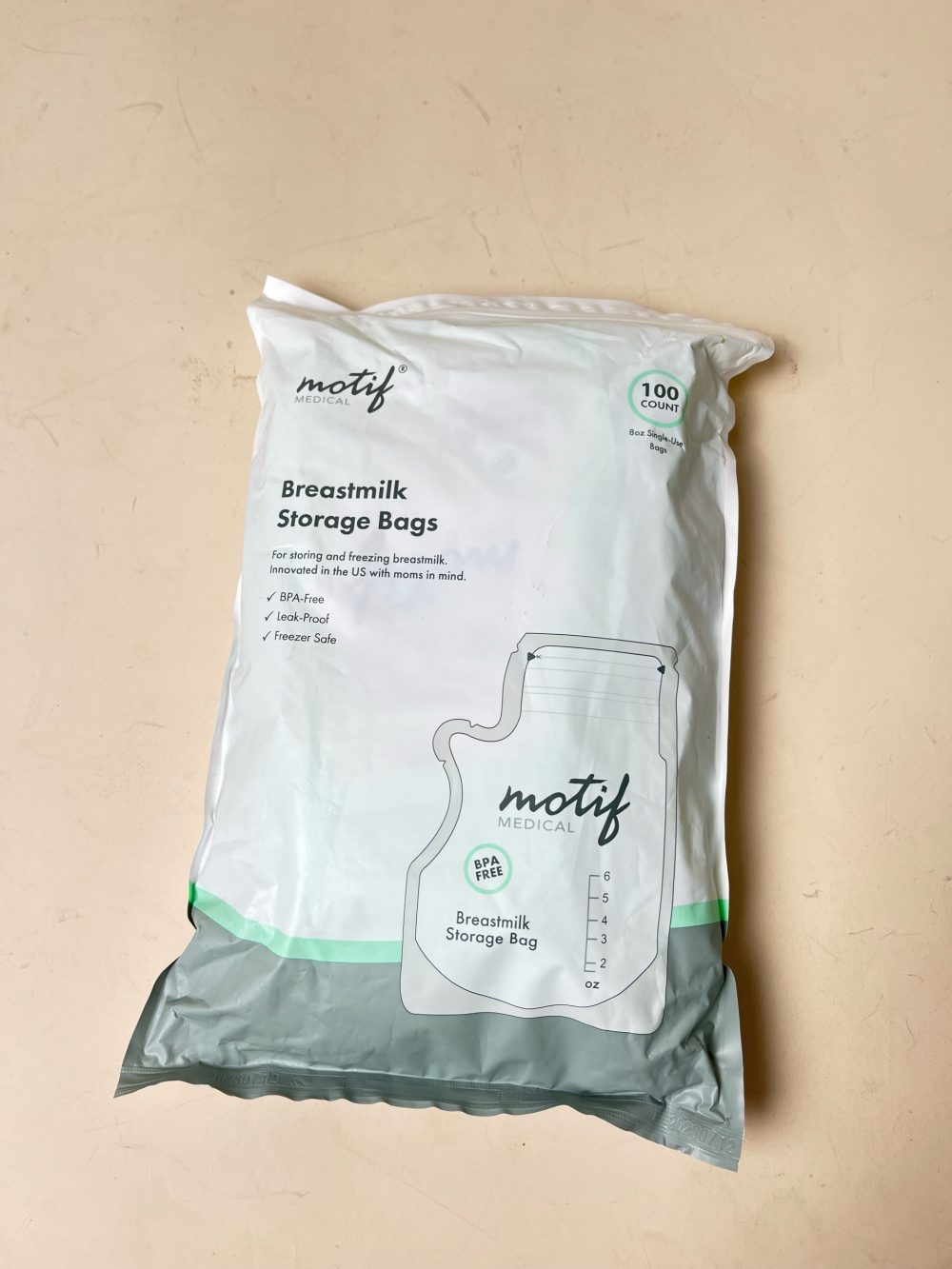 Túi trữ sữa Motif 100 túi ( new 100%) - Ảnh 2