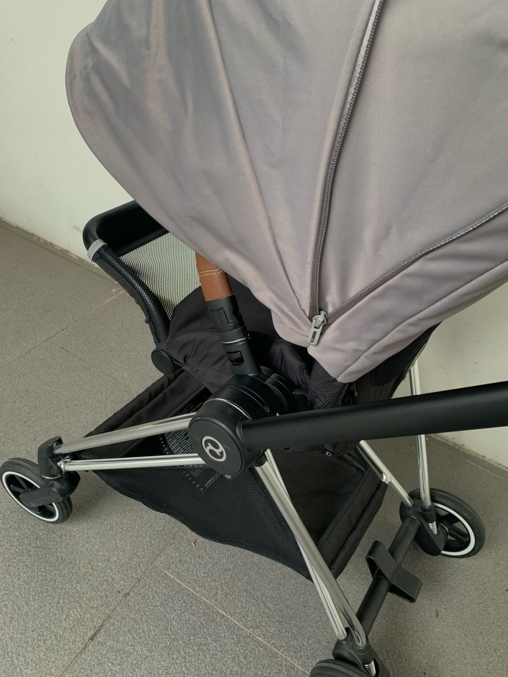 Xe đẩy Cybex mios 2 màu xám khung bạc - Ảnh 15