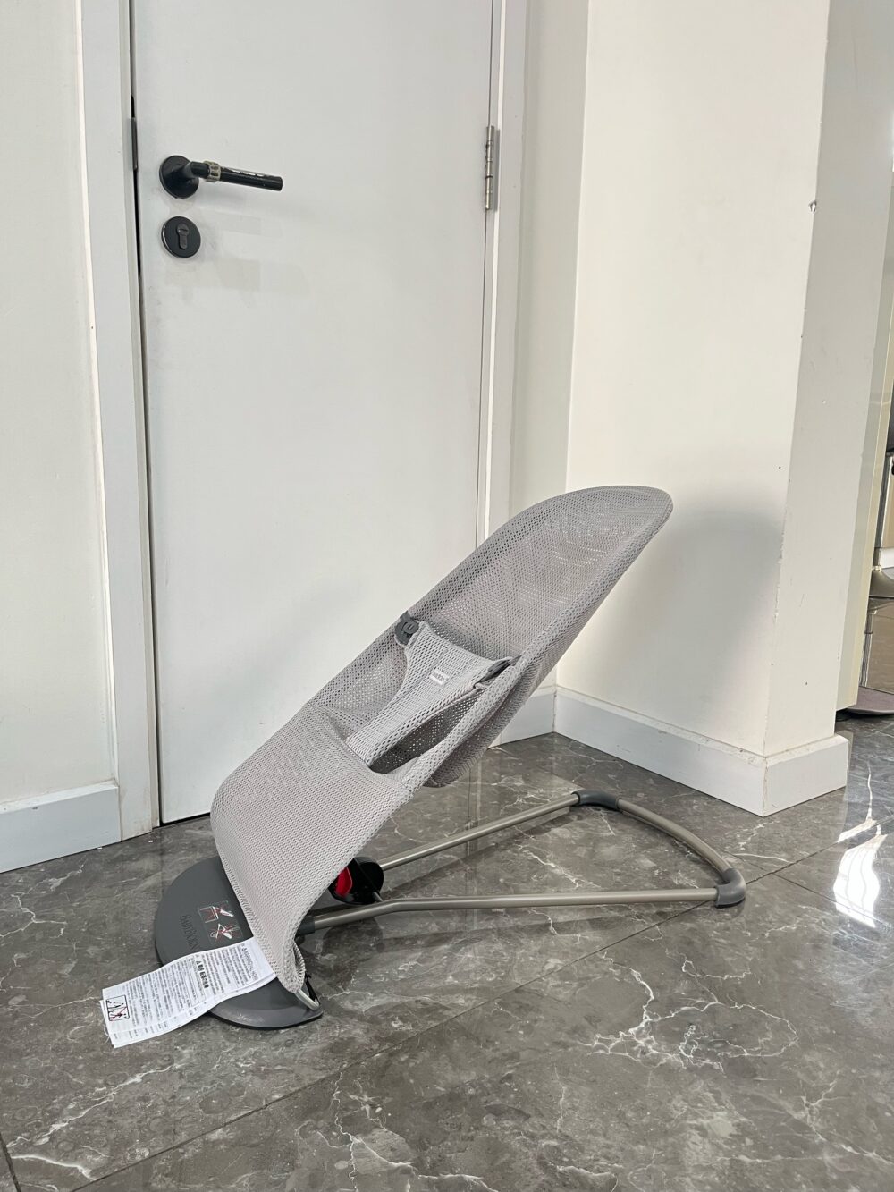 Ghế rung BabyBjorn vải mesh màu xám 0->2y( full box) - Ảnh 7