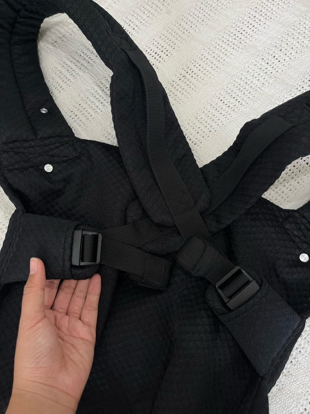 Địu Momcozy lưới thoáng khí màu đen (size: 3kg->20kg) - Ảnh 12