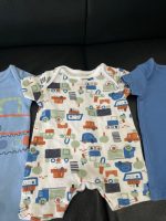 Set 3 bộ bodysuit Mothercare màu xanh hoạ tiết xe ( size: 1m~4,5kg) - Ảnh 3