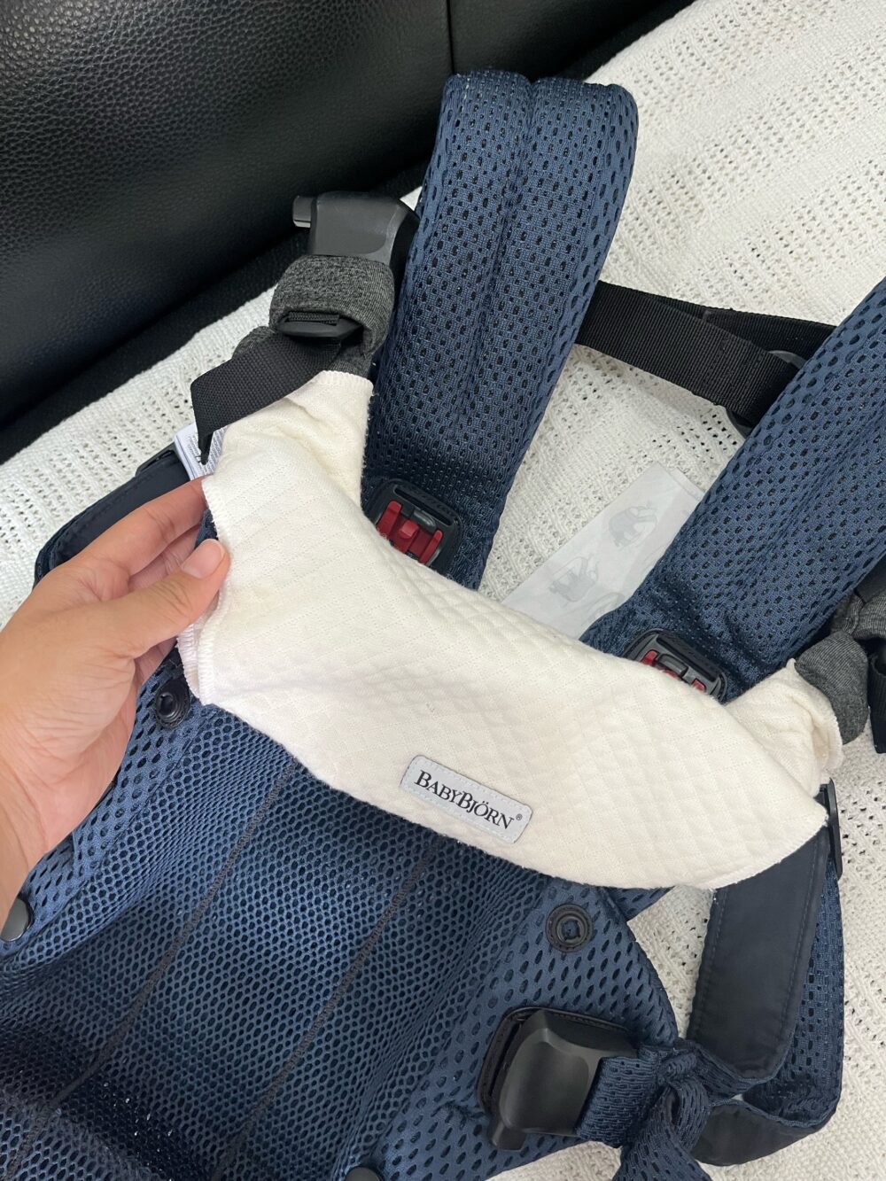 Địu Baby Bjorn harmony xanh Navy (kèm yếm địu) - fullbox - Ảnh 9