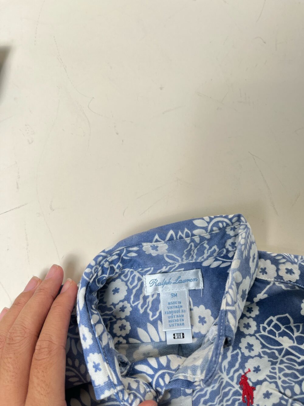 Set 2 áo sơ mi & 1 quần jean Ralph lauren (size: 9m) - Ảnh 6