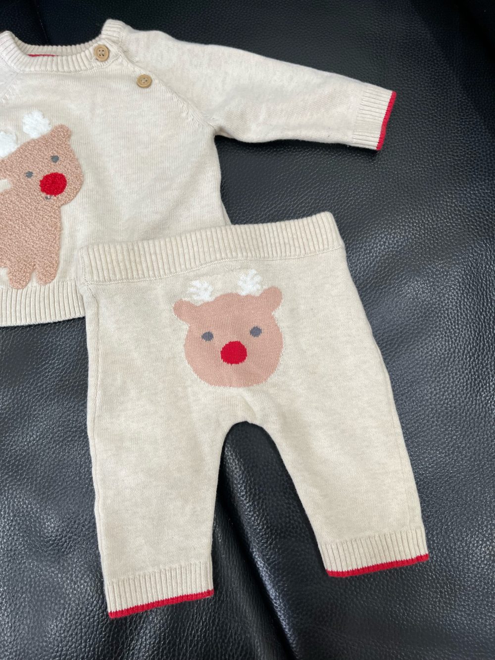 Set đồ dài tay Mothercare hình tuần lộc (size: 1m~4,5kg) - Ảnh 6