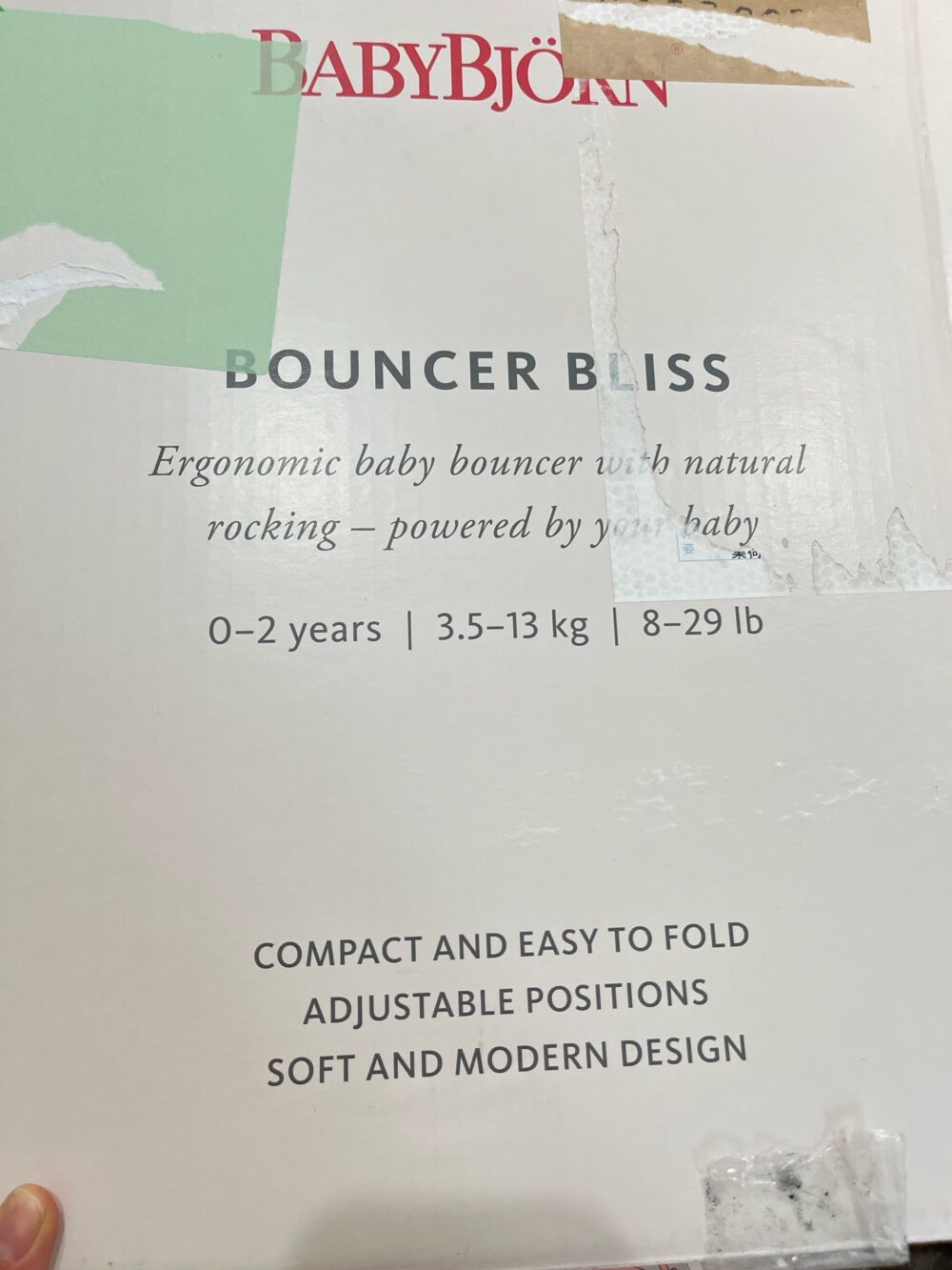 Ghế rung BabyBjorn vải mesh màu xám 0->2y( full box) - Ảnh 12