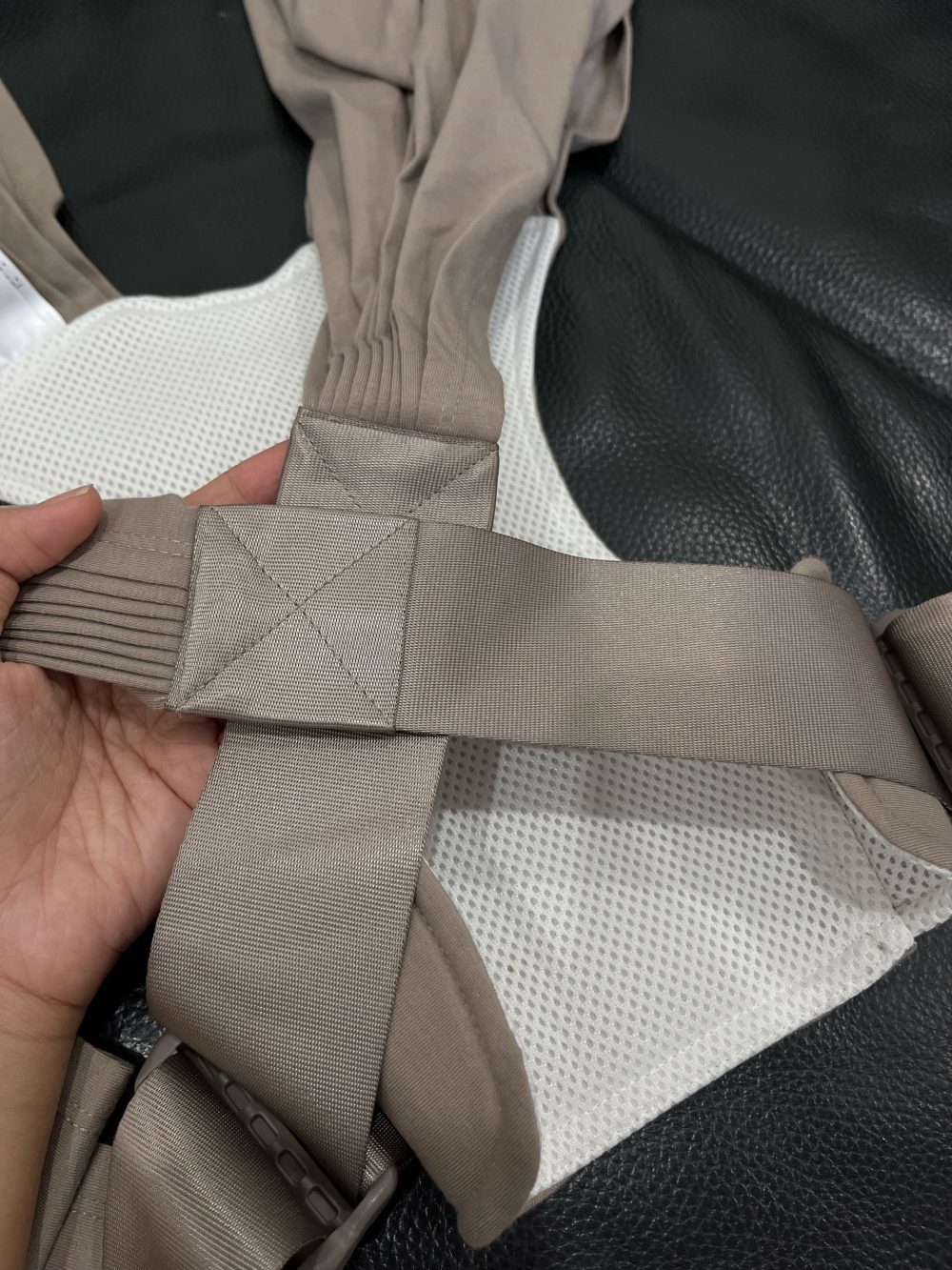 Địu vải EmBé Sling NovaSoft màu mocha 0m->24m (no box) - Ảnh 9