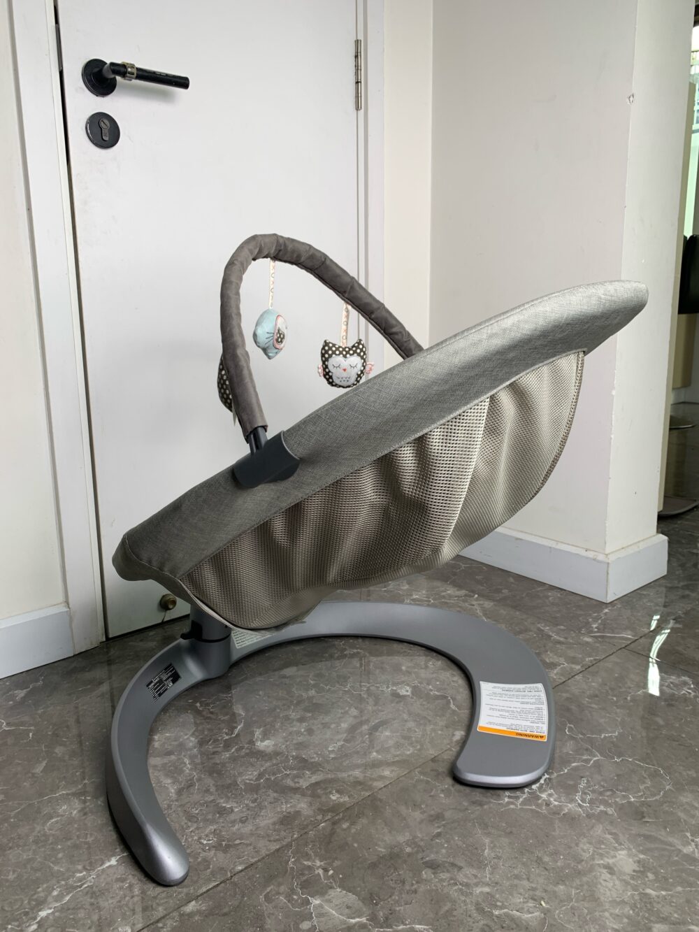 Nôi Nuna leaf grow kèm thanh đồ chơi màu xám (sơ sinh-60kg) - Ảnh 7