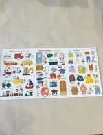 Set 3 bảng gấp thông thái song ngữ nhiều chủ đề Lalala baby 96x50cm ( Giấy ford 80 cứng) - Ảnh 5