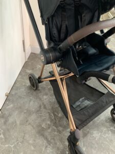 Xe đẩy Cybex mios 2 (đen khung rose gold) kèm bọc tay nắm & cup holder cybex - Ảnh 3