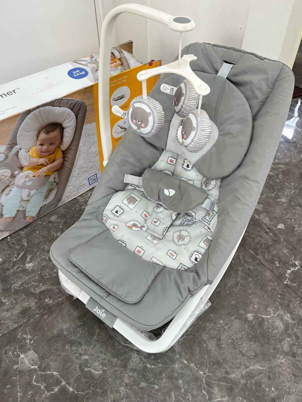 Ghế rung Joie Dreamer Portrait ( sơ sinh đến 15kg, full box) - Ảnh 10