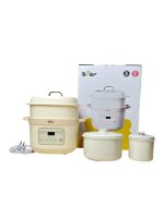 Nồi nấu chậm Bear 1,6L SB-NNC16 màu be ( full box)