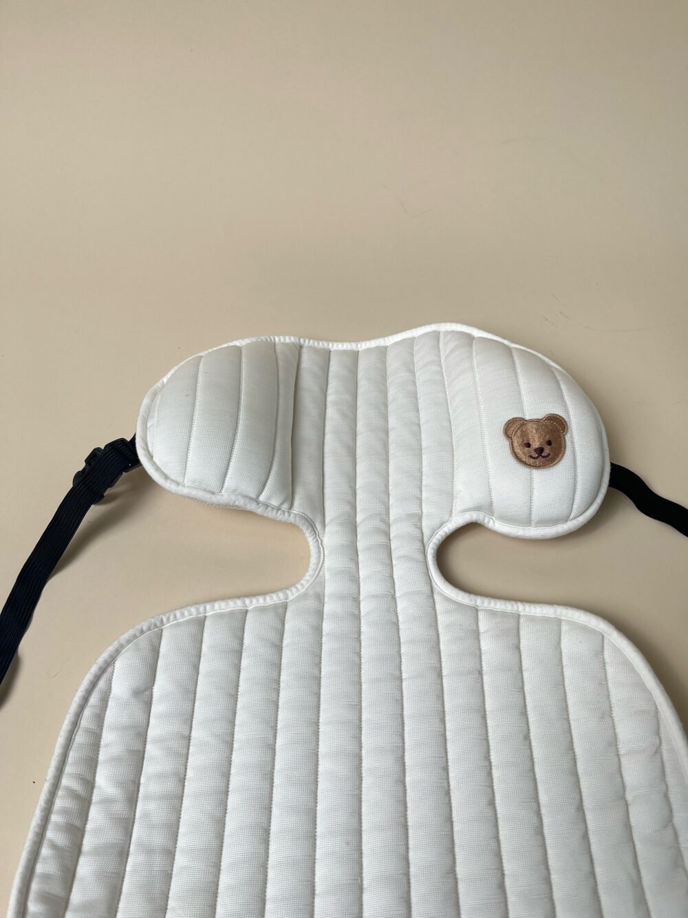 Đệm lót xe đẩy Chez bébé màu trắng hoạ tiết gấu - Ảnh 7