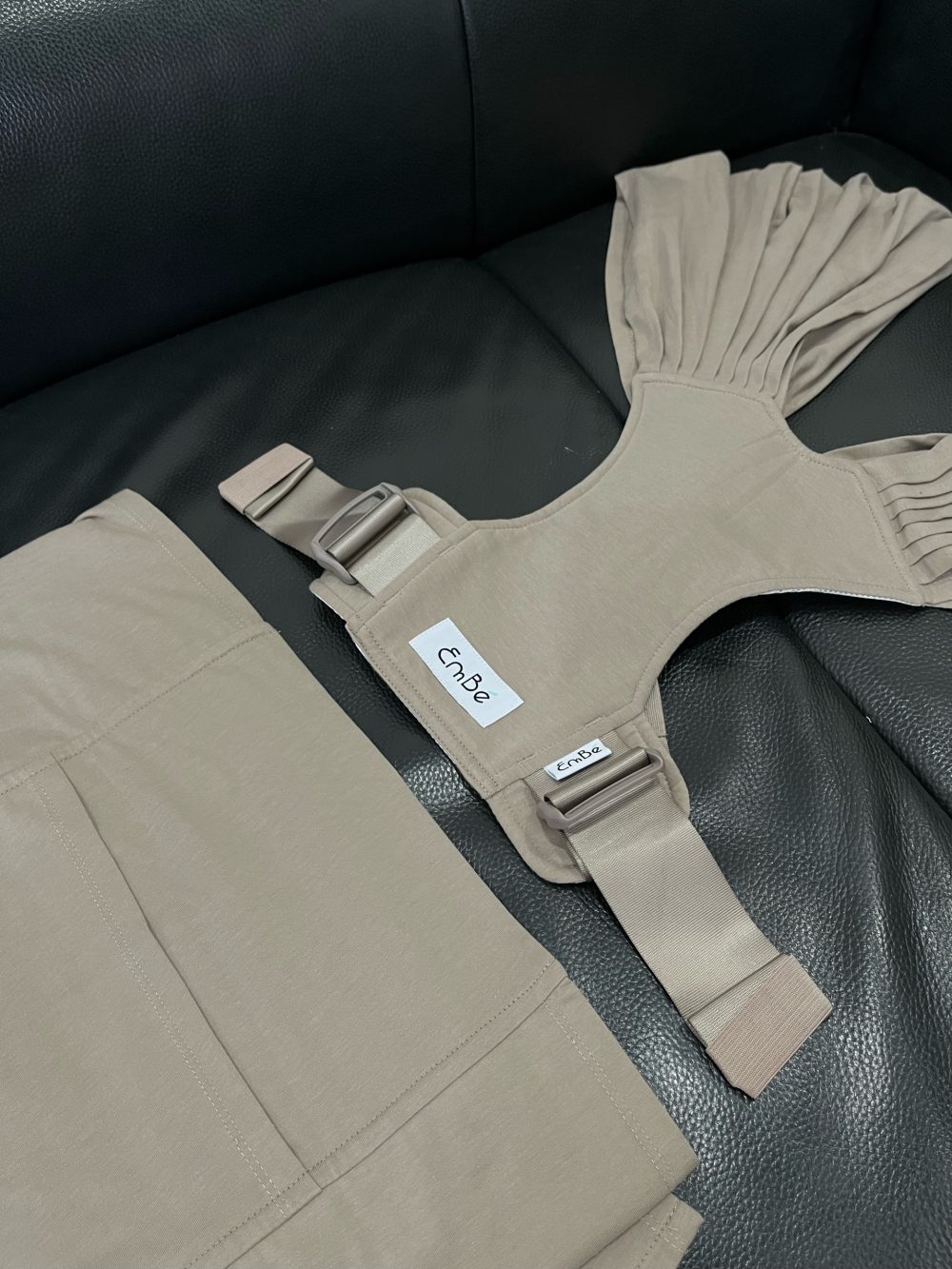 Địu vải EmBé Sling NovaSoft màu mocha 0m->24m (no box) - Ảnh 6