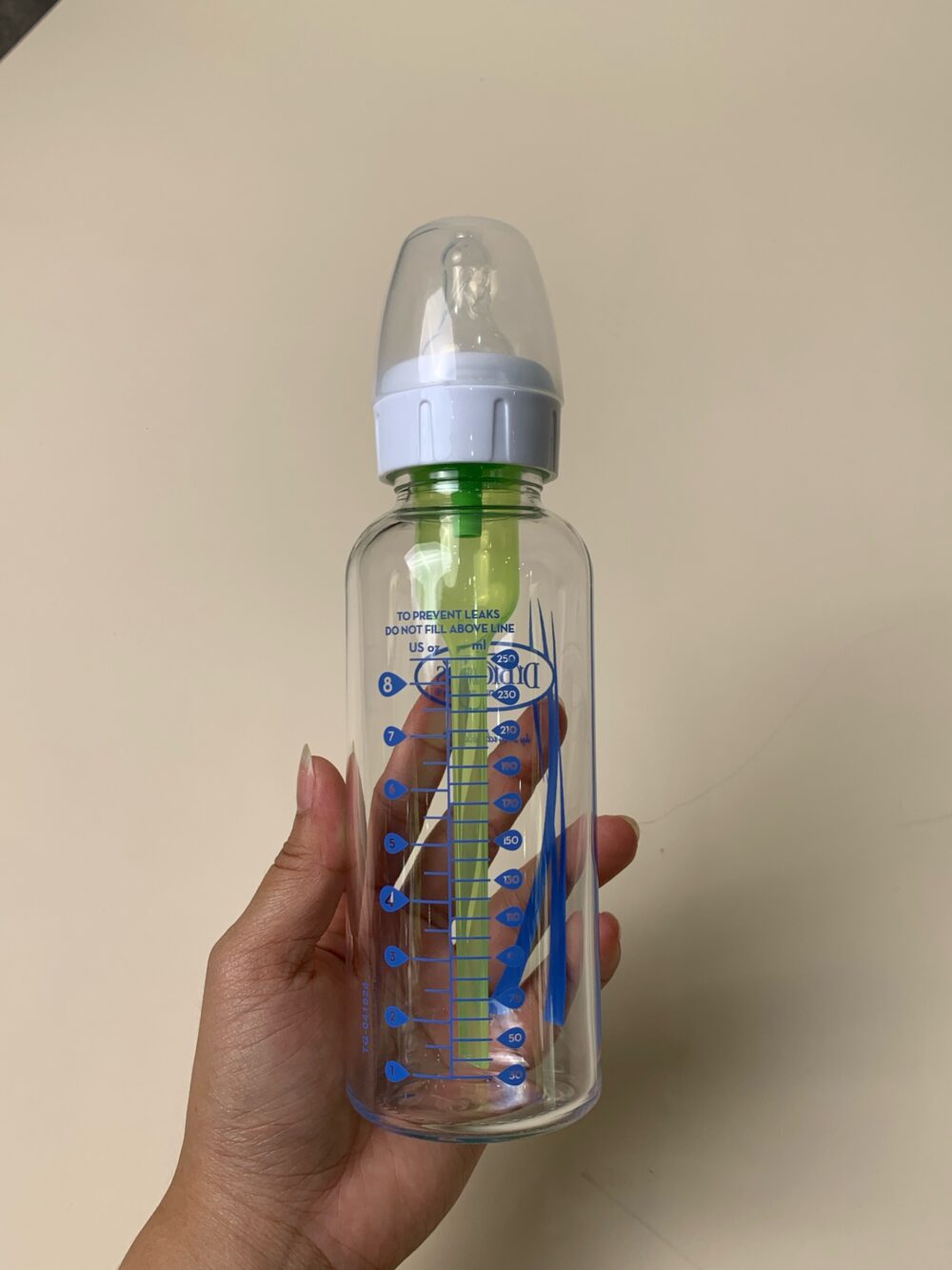 Bình sữa thuỷ tinh cổ hẹp DrBrown's 250ml tặng kèm cọ nhỏ - Ảnh 7