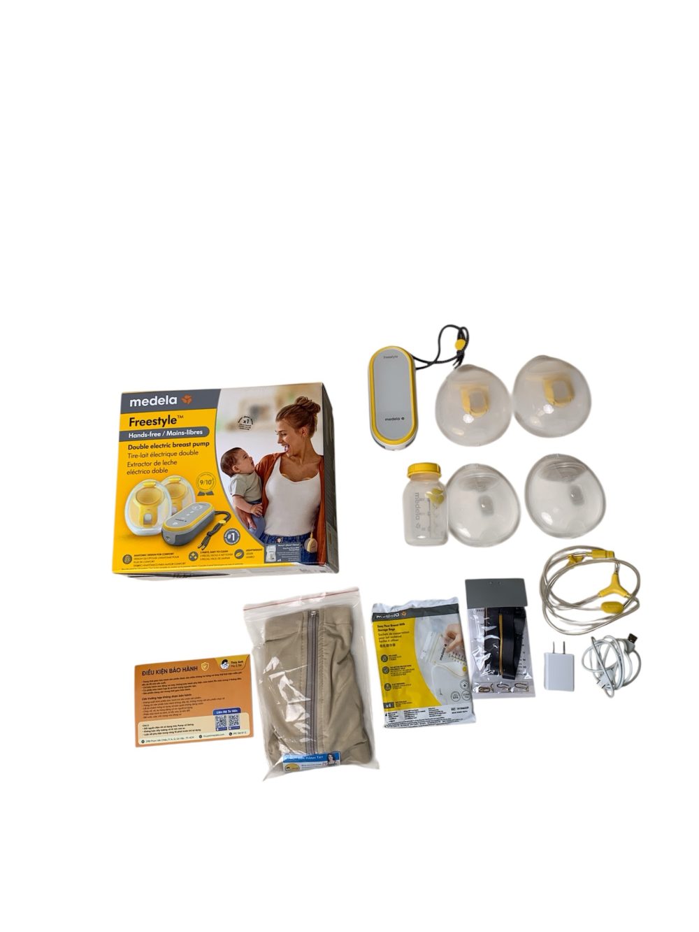 Máy hút sữa Medela Freestyle hands free tặng áo hút sữa (còn BH 14/1/2027) - Ảnh 1