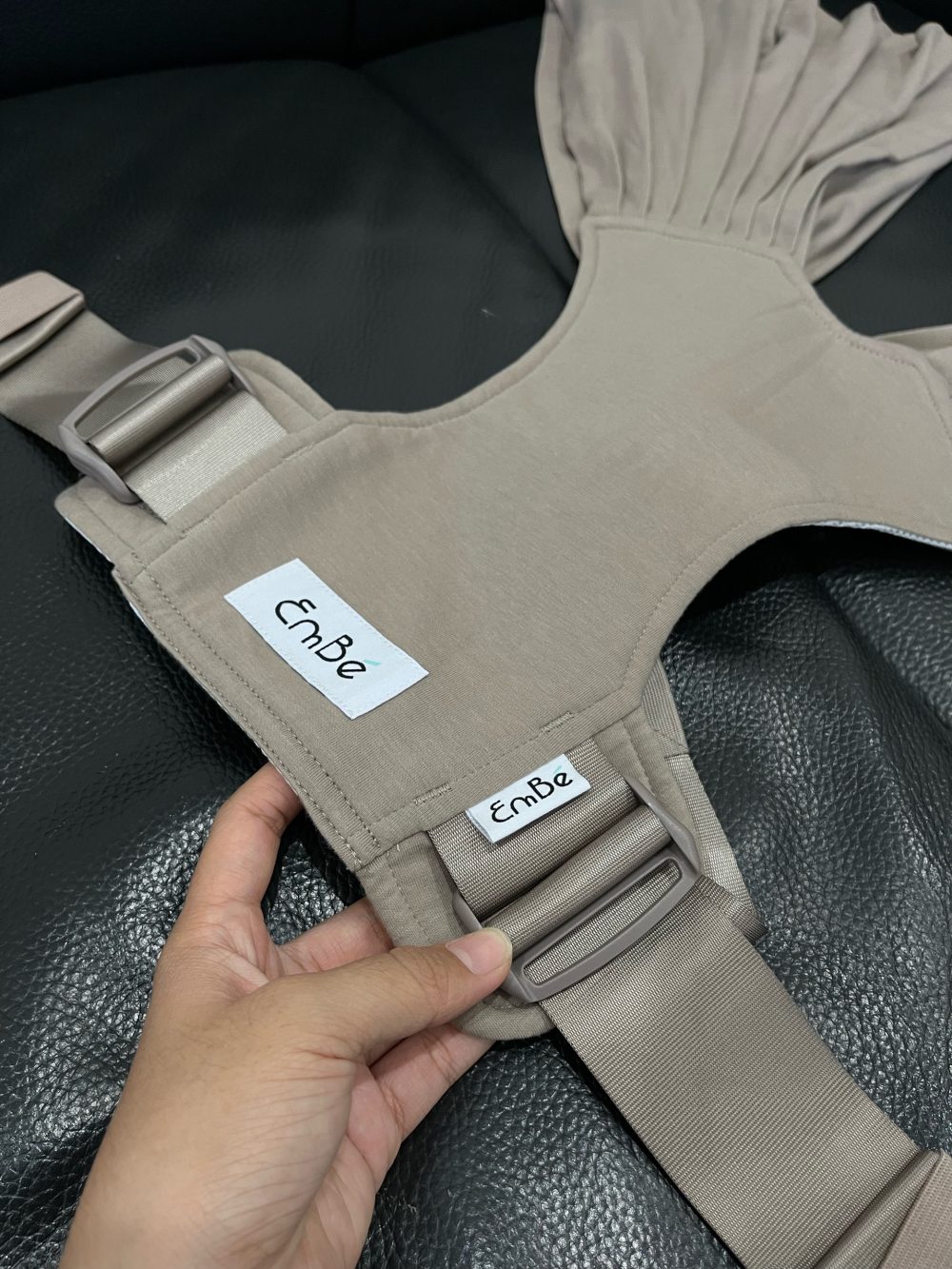 Địu vải EmBé Sling NovaSoft màu mocha 0m->24m (no box) - Ảnh 4