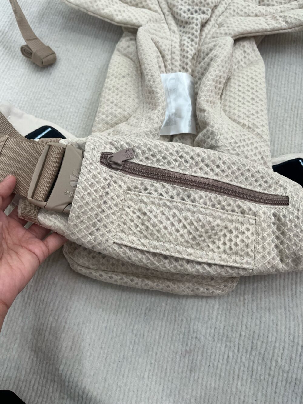 Địu Ergobaby Omni Deluxe Mesh, Natural Beige - likenew (full box) - Ảnh 13