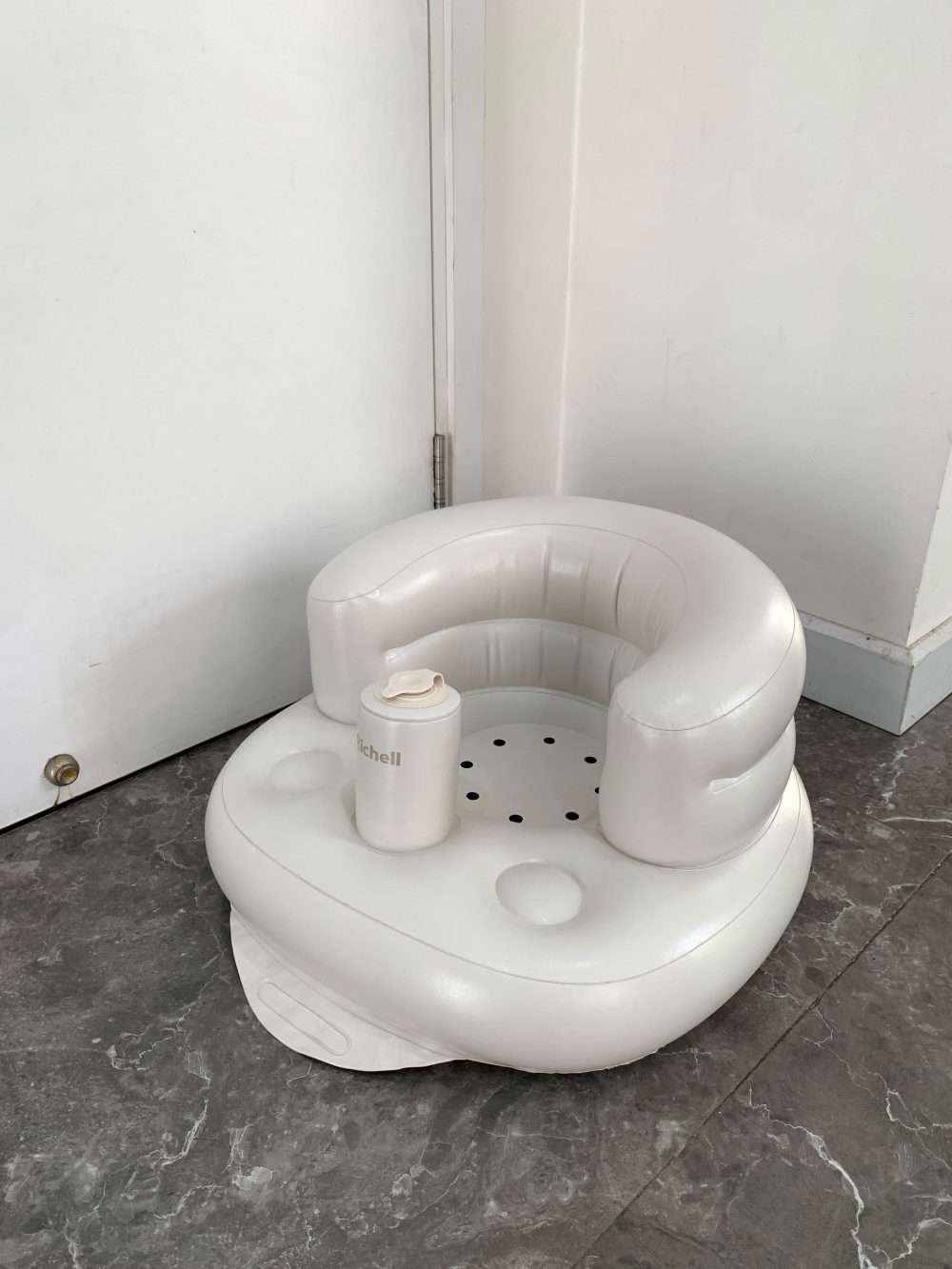 Ghế hơi tập ngồi Richell kiểu màu xám - Ảnh 6