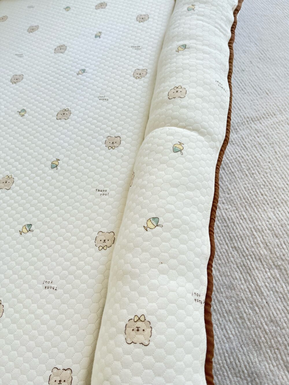 Đệm sơ dừa ngủ chung giường Bessla hoạ tiết gấu nâu ( 0m+) - Ảnh 5