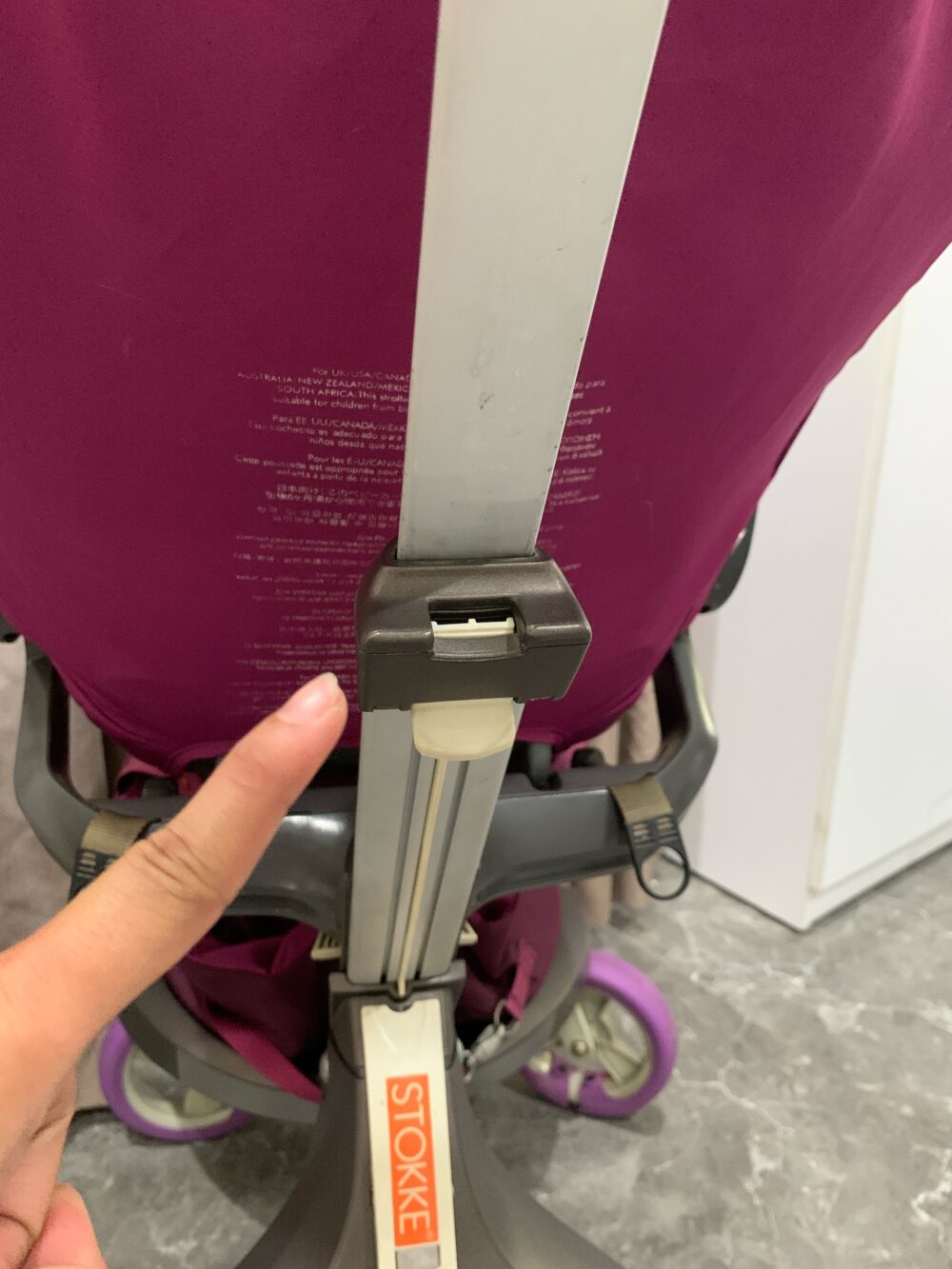 Xe đẩy kèm nôi sơ sinh Stokke Xplory (màu tím) - Ảnh 5