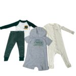 Set 3 bộ quần áo và bodysuit mix brand Carter’s, Uni Qlo (size: 12m)
