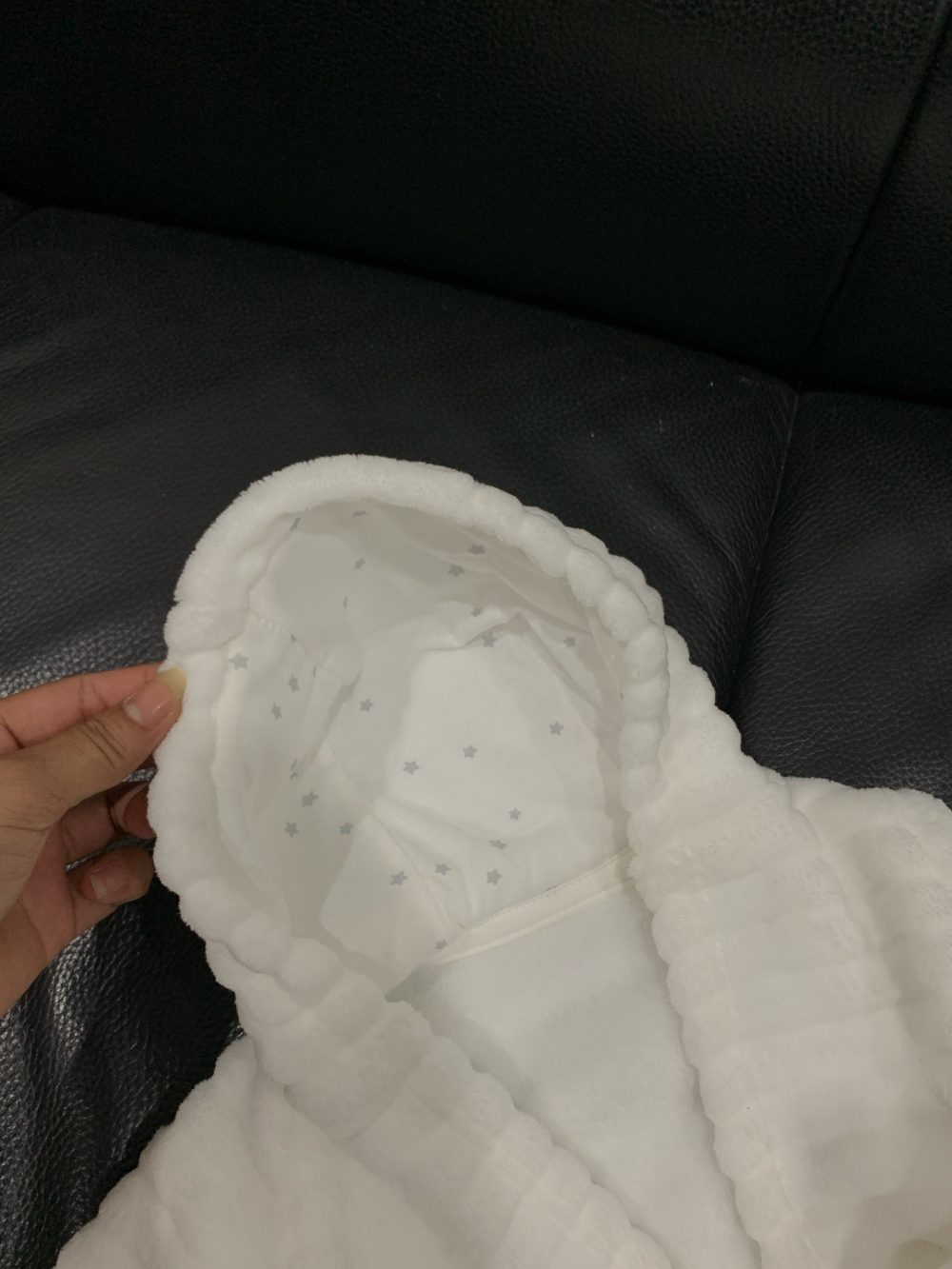 Áo choàng tắm cho bé George màu trắng (size:0/3M) - Ảnh 3