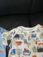 Set 3 bộ bodysuit Mothercare màu xanh hoạ tiết xe ( size: 1m~4,5kg) - Ảnh 4