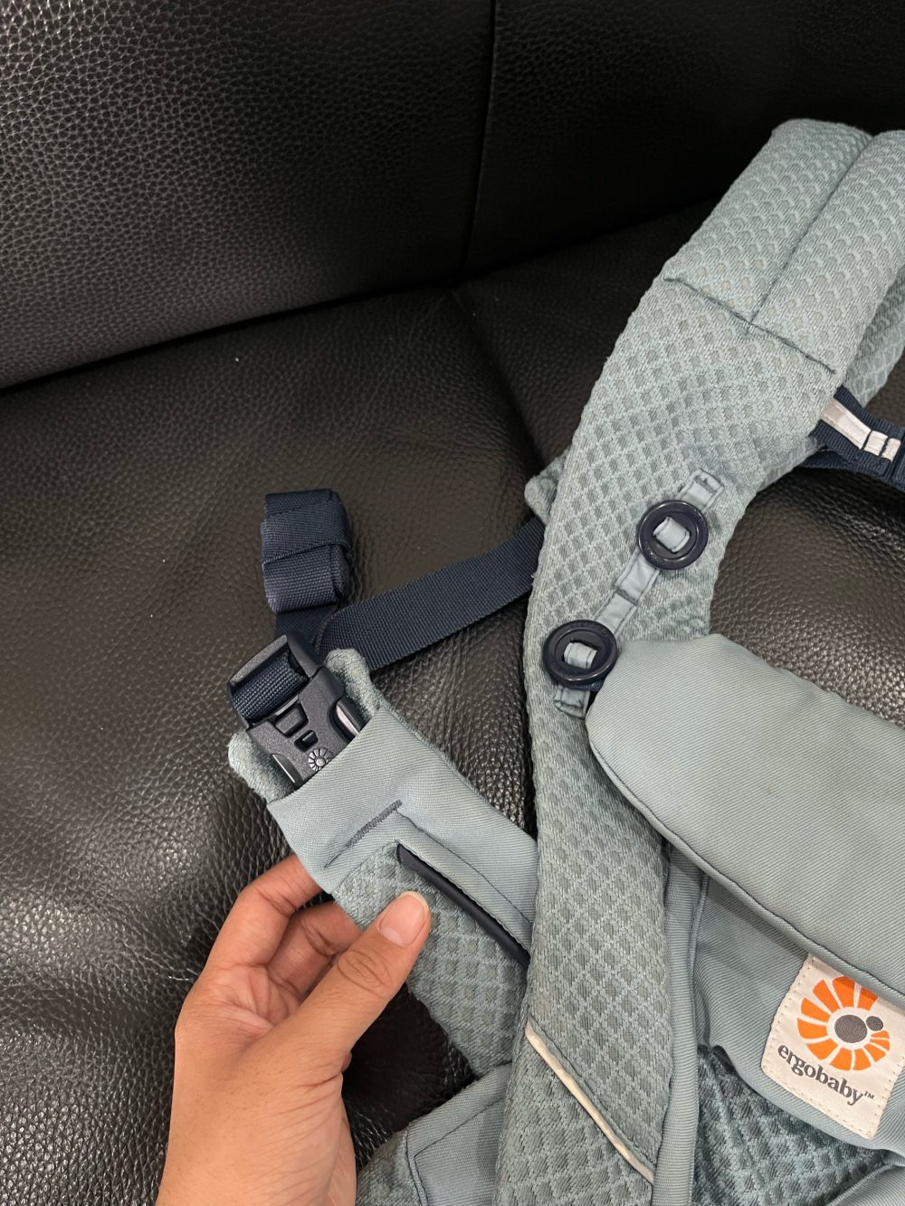 Địu cho bé Ergobaby Omni Breeze, Slate Blue ( 0m ->20kg) - Ảnh 14