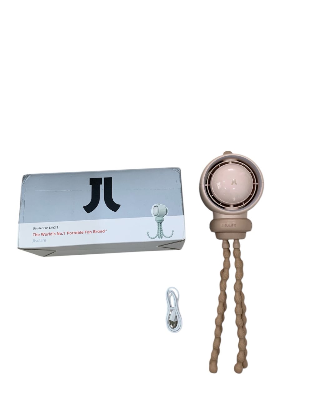 Quạt tích điện Jisulife 2s J3146 - nâu (full box) - Ảnh 1