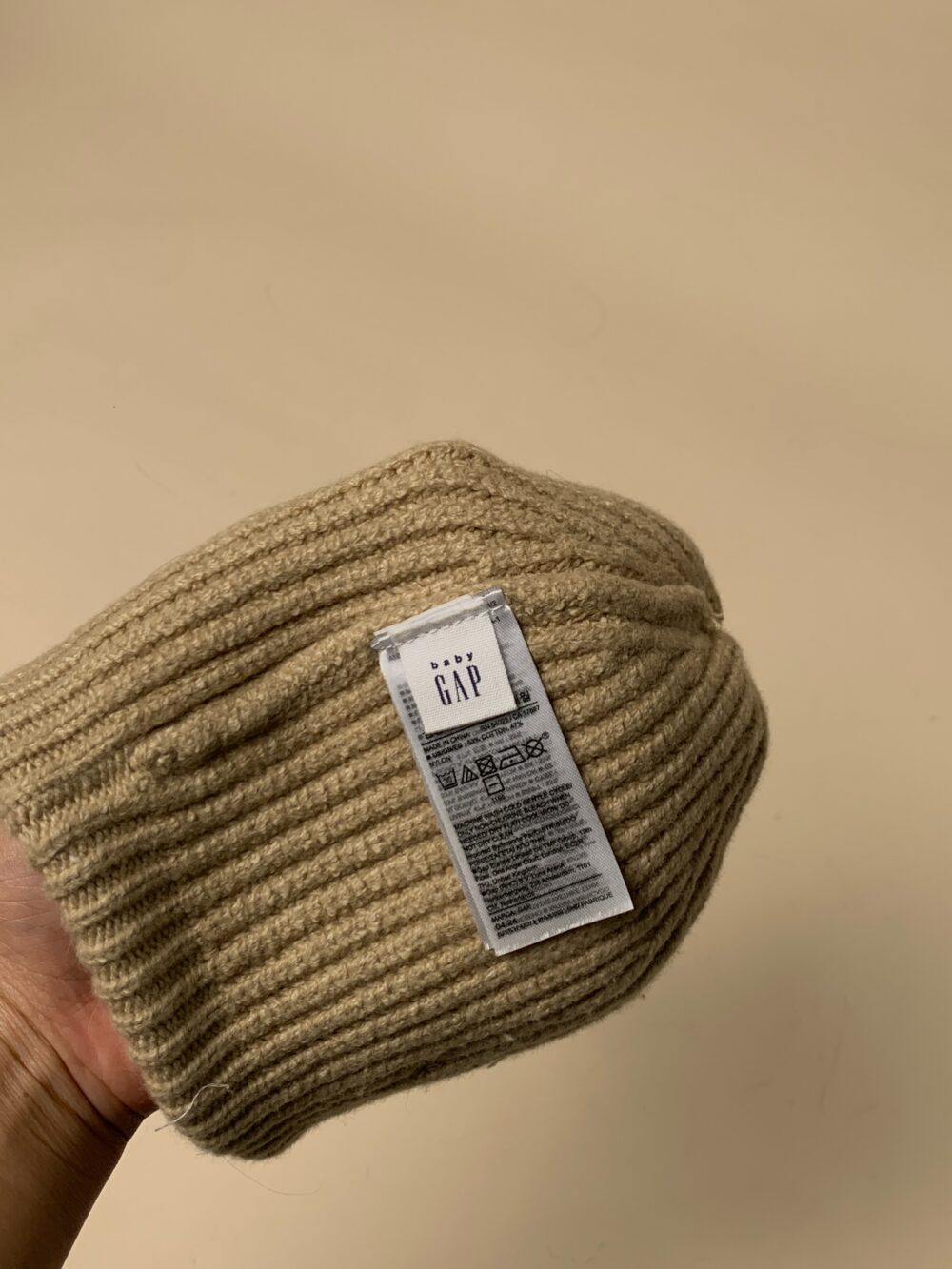 Set 2 nón len Gap Baby màu be, nâu (sơ sinh~6m) - Ảnh 5