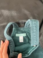 Set bộ yếm tay dài màu xanh Obaibi hoạ tiết hoa nhí ( size 12m) - Ảnh 4