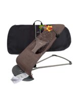 Ghế rung BabyBjorn vải mesh màu brown (kèm thanh đồ chơi, còn túi vải đựng bảo quản)