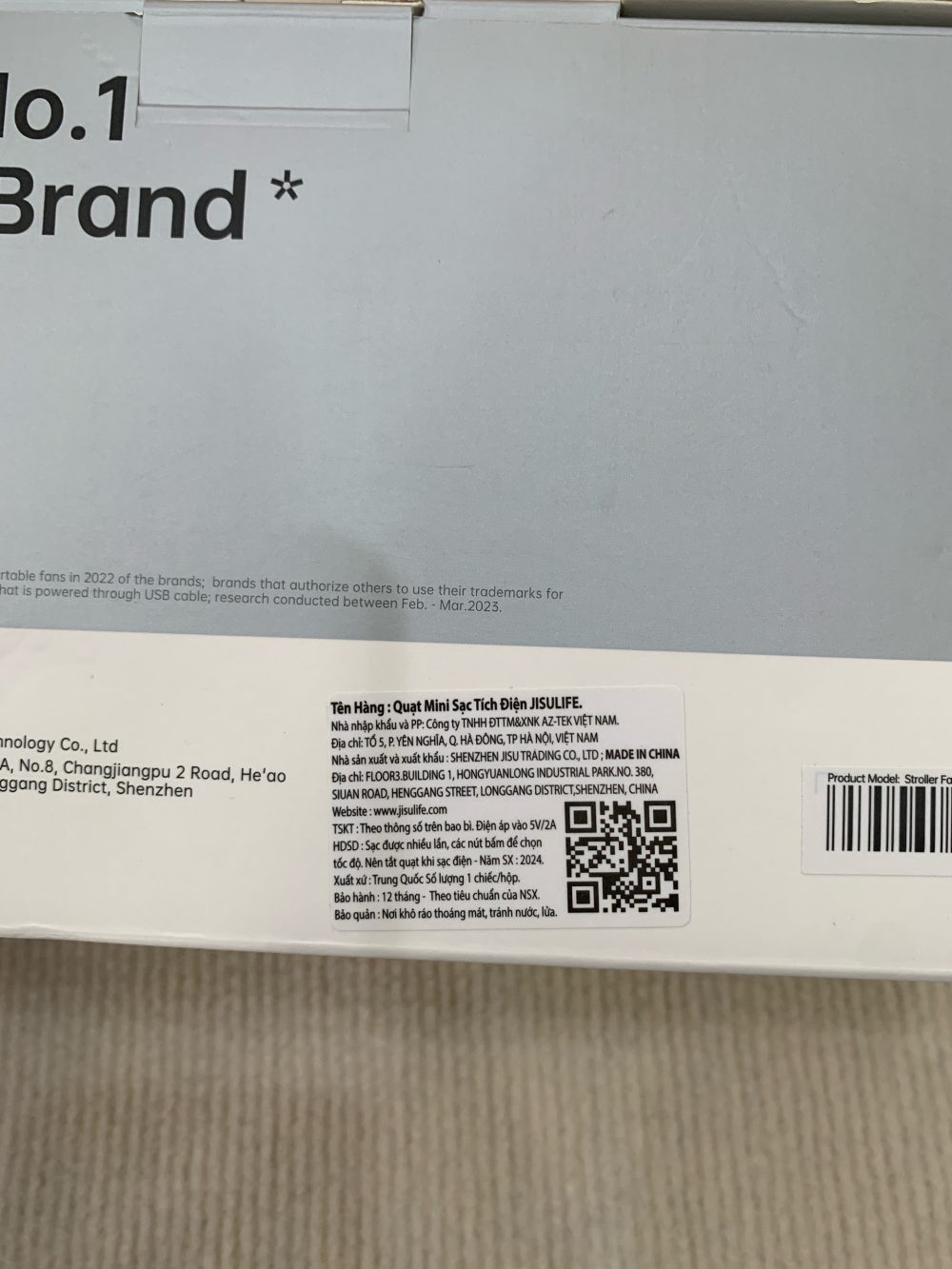 Quạt tích điện Jisulife 2s J3146 - nâu (full box) - Ảnh 13