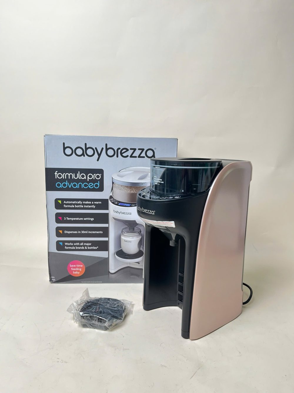 Máy pha sữa Baby Brezza Formula Pro Advanced màu Rose Gold/Black ( full box, new 100%) - Ảnh 9