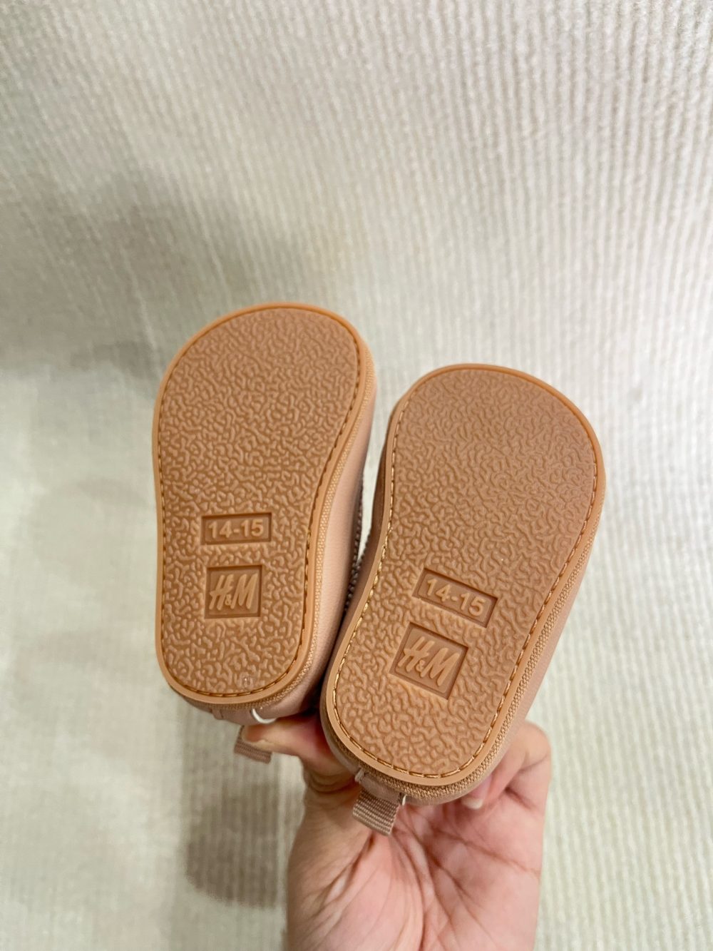 Giày tập đi búp bê bệt màu hồng H&M (size: 14/15, 8.6cm) - Ảnh 3