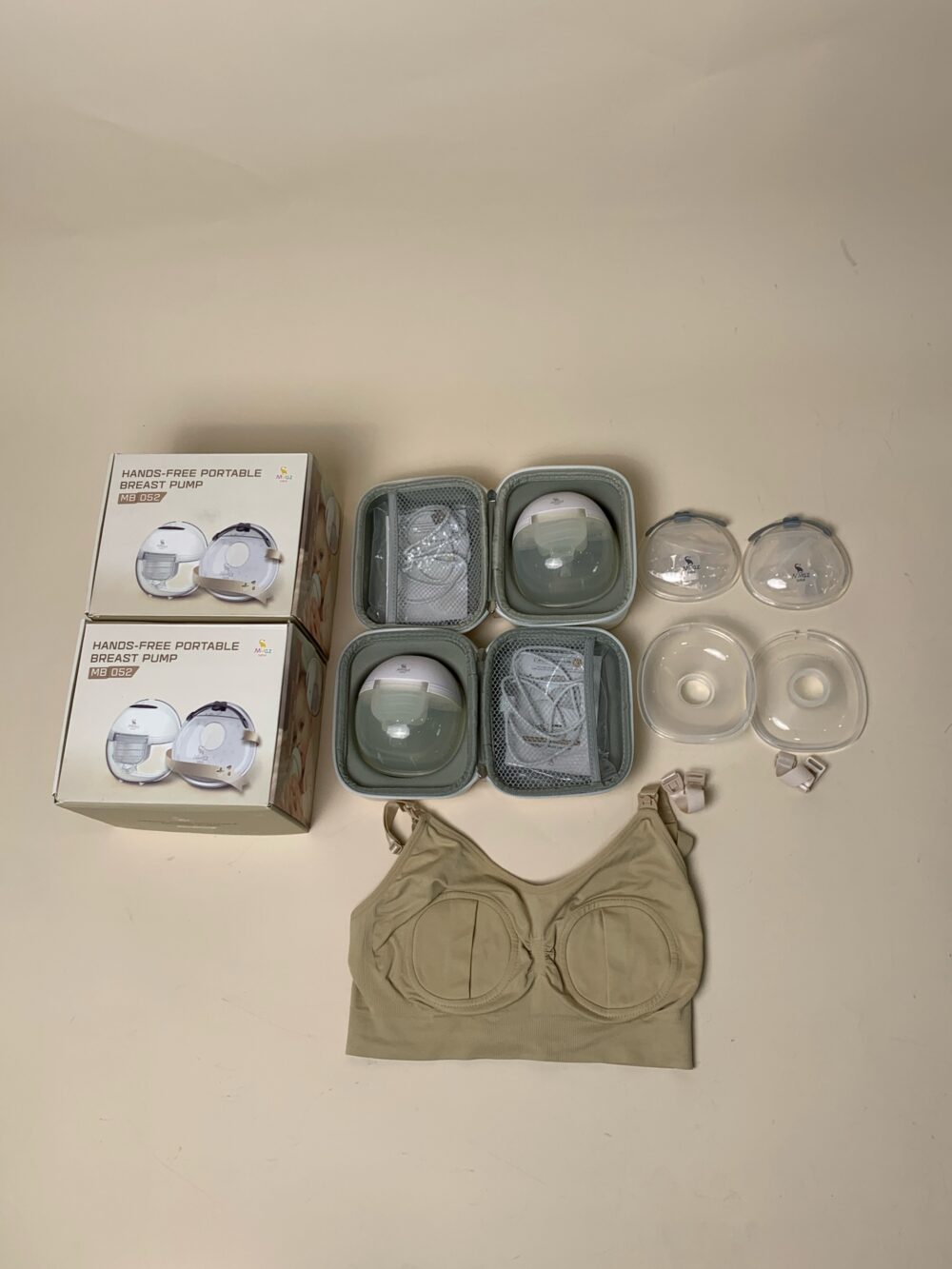 Máy hút sữa ko dây Moaz Bébé MB-052 tặng áo hút sữa hinata - Ảnh 2