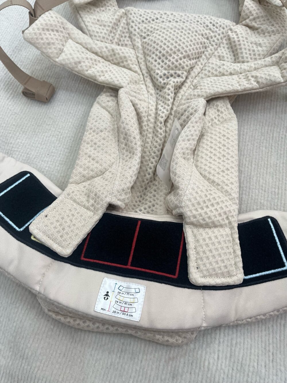 Địu Ergobaby Omni Deluxe Mesh, Natural Beige - likenew (full box) - Ảnh 12