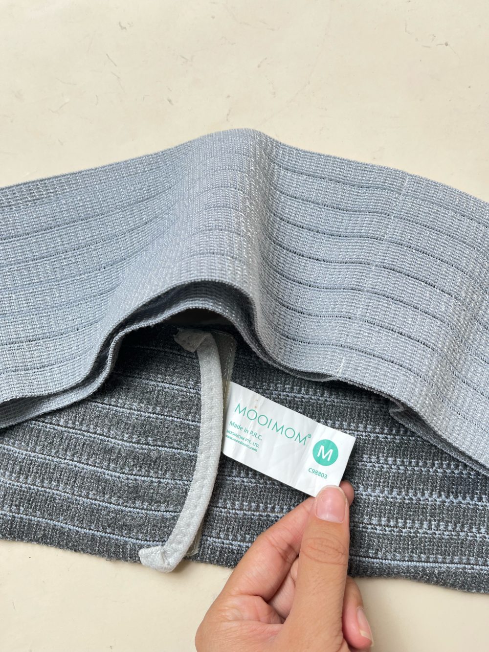 Đai đỡ bụng bầu vải sợi than tre Mooimom ( Size:M, full box) - Ảnh 7