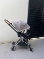 Xe đẩy Mios 2 màu xám be khung bạc (0-22kg) - Ảnh 2